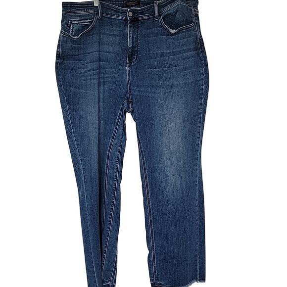 Judy Blue Double the Fun Straight Leg Jeans, 22W - Picture 1 of 7